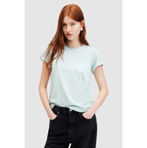 Bavlněné tričko AllSaints ANNA tyrkysová barva
