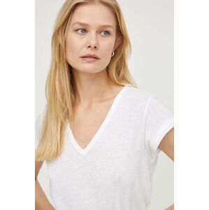 Bavlněné tričko AllSaints Anna bílá barva