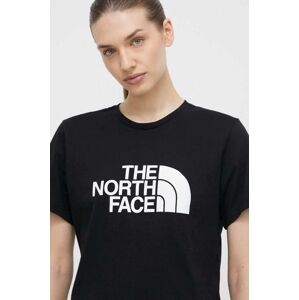 Bavlněné tričko The North Face černá barva