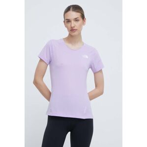 Sportovní tričko The North Face Lightning Alpine fialová barva, NF0A87HVQZI1