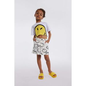 Dětské bavlněné tričko Marc Jacobs x Smiley bílá barva