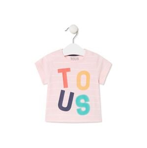 Dětské bavlněné tričko Tous růžová barva