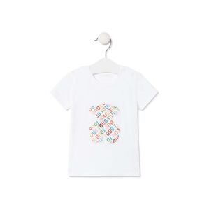 Dětské bavlněné tričko Tous bílá barva