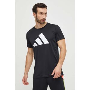 Běžecké tričko adidas Performance Run It černá barva, s potiskem, IL7235