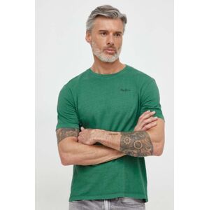 Bavlněné tričko Pepe Jeans Jacko zelená barva