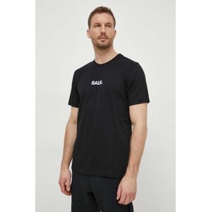 Bavlněné tričko BALR. BALR. Glitch černá barva, s potiskem, B1112 1243