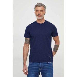 Bavlněné tričko Pepe Jeans Coff tmavomodrá barva