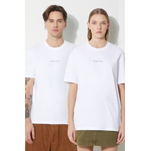 Bavlněné tričko Filling Pieces Slim bílá barva, s potiskem, 74434001901