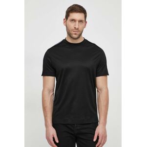 Tričko Emporio Armani černá barva, 3D1TD3 1JUVZ