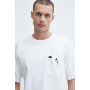 Bavlněné tričko Columbia Landroamer bílá barva, 2076021