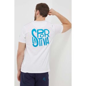 Tričko LA Sportiva Back Logo bílá barva, s potiskem, F04000000