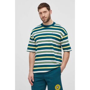 Bavlněné tričko Champion zelená barva, 219854