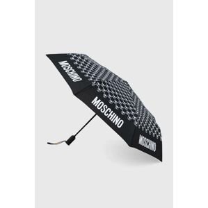 Deštník Moschino černá barva, 8936 OPENCLOSEA