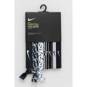 Vlasové gumičky Nike (9-pack) černá barva