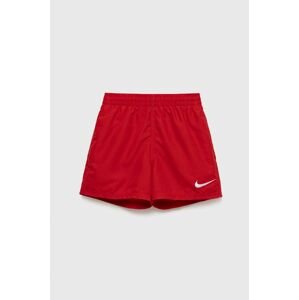 Dětské plavkové šortky Nike Kids červená barva