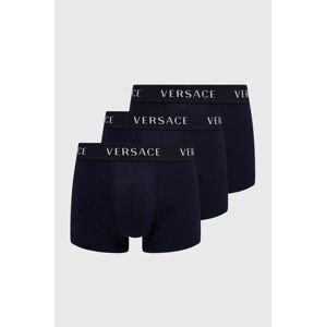 Boxerky Versace (3-pack) pánské, tmavomodrá barva, AU04320