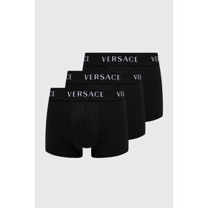 Boxerky Versace (3-pack) pánské, černá barva, AU04320