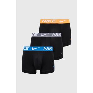 Boxerky Nike 3-pack pánské, šedá barva