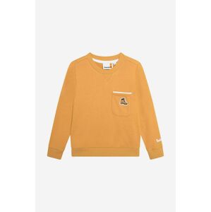 Dětská mikina Timberland Sweatshirt oranžová barva, hladká