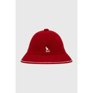 Vlněný klobouk Kangol červená barva, vlněný