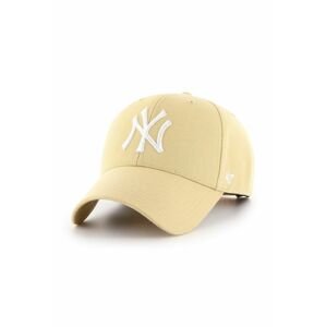Čepice 47brand New York Yankees béžová barva, s aplikací