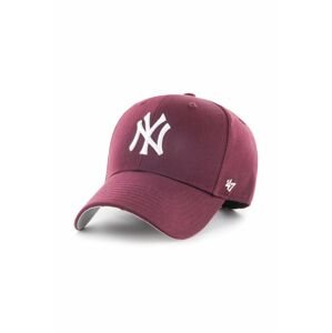 Kšiltovka 47brand MLB New York Yankees vínová barva, s aplikací