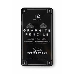 Sada tužek v pouzdře Printworks Graphite 12-pack