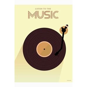 Vissevasse Plakát Listen To Music 50x70 cm