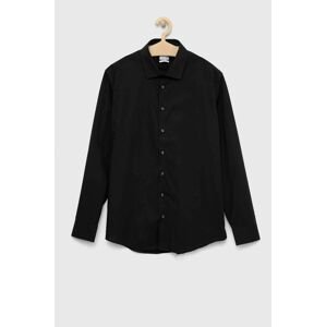 Košile Seidensticker černá barva, regular, s klasickým límcem, 01.653760