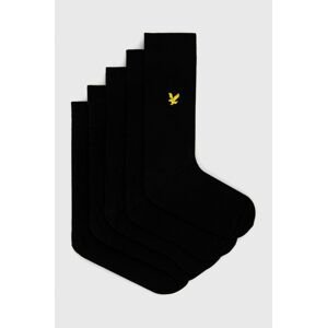 Ponožky Lyle & Scott (5-pack) černá barva