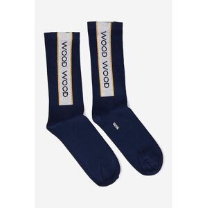 Ponožky Wood Wood Conor Logo Sport Socks tmavomodrá barva, 12149201.9517-WHITE