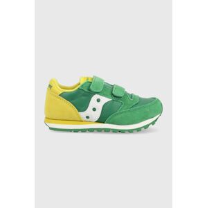 Dětské sneakers boty Saucony zelená barva