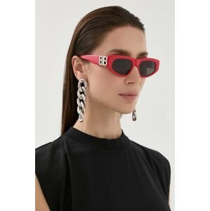 Sluneční brýle Balenciaga dámské, červená barva