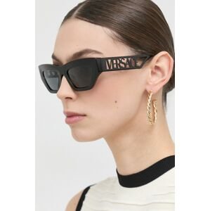 Sluneční brýle Versace dámské, černá barva
