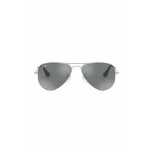 Dětské sluneční brýle Ray-Ban Junior Aviator šedá barva, 0RJ9506S