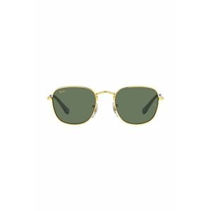 Dětské sluneční brýle Ray-Ban JUNIOR FRANK zelená barva, 0RJ9557S