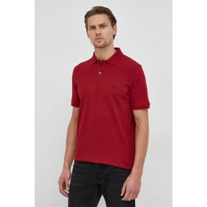 Polo tričko Selected Homme pánské, červená barva, hladké