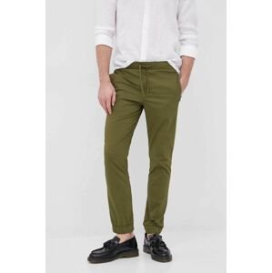 Kalhoty Selected Homme pánské, zelená barva, jogger