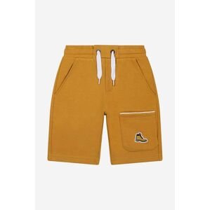 Dětské kraťasy Timberland Bermuda Shorts žlutá barva, hladké, nastavitelný pas