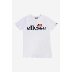 Dětské bavlněné tričko Ellesse bílá barva, s potiskem