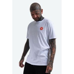 Bavlněné tričko Wood Wood Ace T-shirt bílá barva, s potiskem, 10135701.2222-WHITE/O