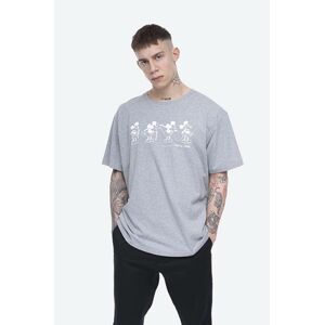 Bavlněné tričko Wood Wood Bobo T-shirt šedá barva, s potiskem, 12025701.2334-BRIGHTW
