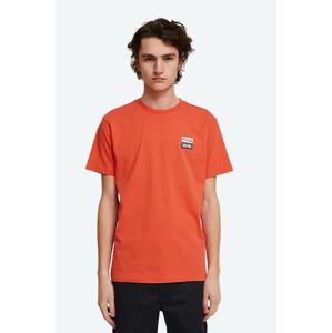 Bavlněné tričko Wood Wood Boris x Fila oranžová barva, s potiskem, 688383.B026-ORANGE
