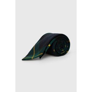 Vlněná kravata Polo Ralph Lauren tmavomodrá barva
