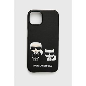 Obal na telefon Karl Lagerfeld černá barva iPhone 13