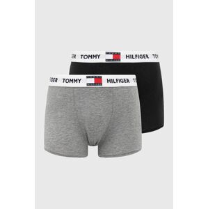 Dětské boxerky Tommy Hilfiger šedá barva