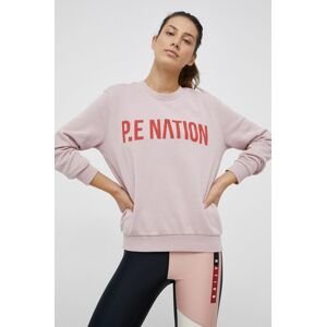 Mikina P.E Nation dámská, růžová barva, hladká