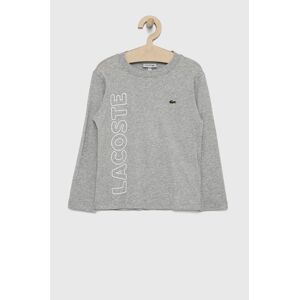 Lacoste - Dětská bavlněná košile s dlouhým rukávem
