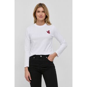 Victoria Victoria Beckham - Bavlněné tričko s dlouhým rukávem