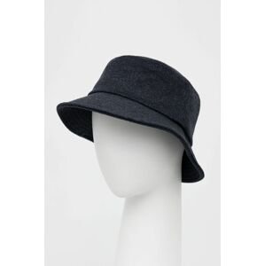 Vlněný klobouk PS Paul Smith černá barva, vlněný